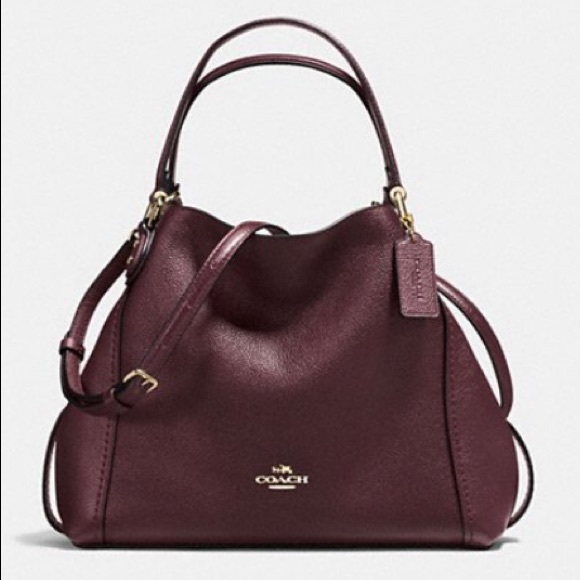 Coach edie 28 oxblood Clearance